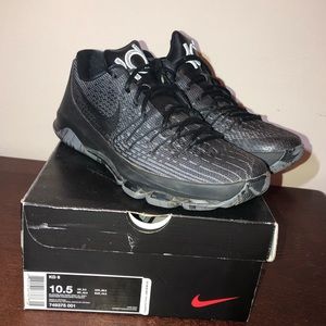 Black and Gray Nike KD 8’s